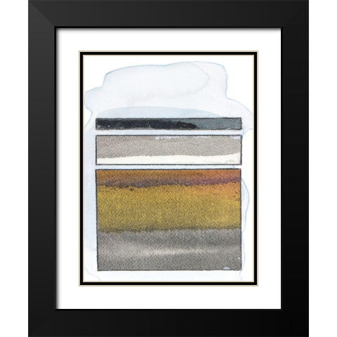 Pacific Horizon IX Black Modern Wood Framed Art Print with Double Matting by Delamater, Rob