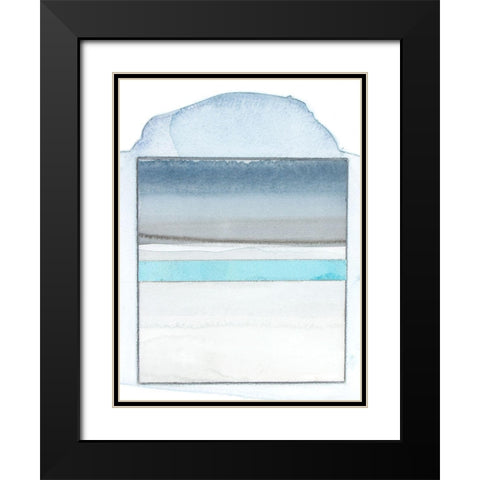 Pacific Horizon X Black Modern Wood Framed Art Print with Double Matting by Delamater, Rob