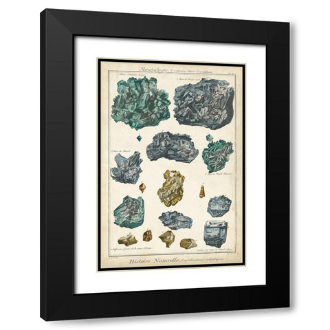 Mineralogie IV Black Modern Wood Framed Art Print with Double Matting by Vision Studio