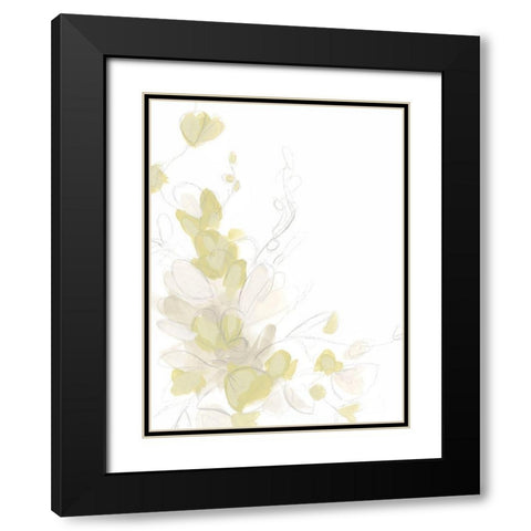 Viridis I Black Modern Wood Framed Art Print with Double Matting by Vess, June Erica