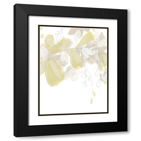 Viridis IV Black Modern Wood Framed Art Print with Double Matting by Vess, June Erica