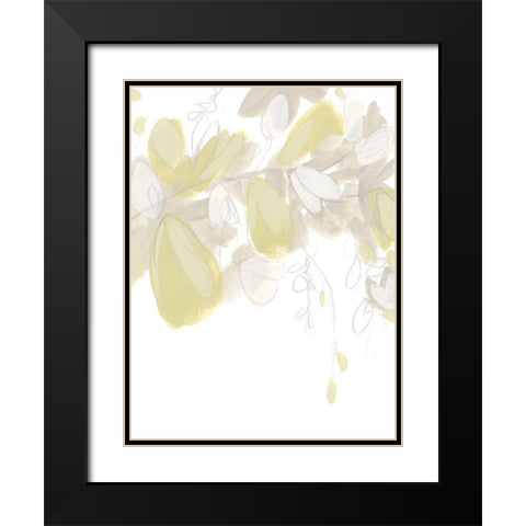 Viridis IV Black Modern Wood Framed Art Print with Double Matting by Vess, June Erica