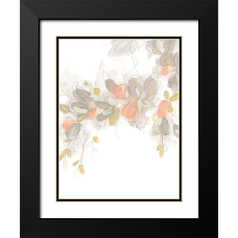 Roseus III Black Modern Wood Framed Art Print with Double Matting by Vess, June Erica