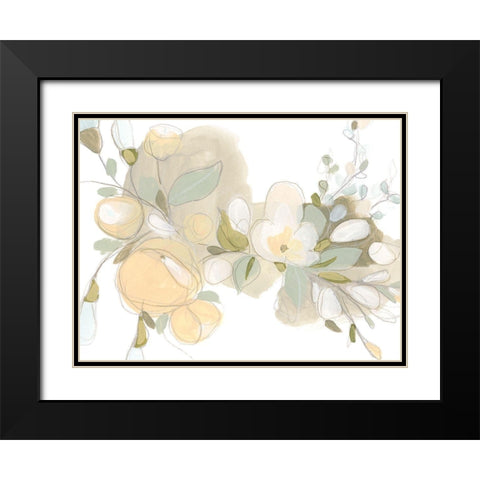 Planifolia I Black Modern Wood Framed Art Print with Double Matting by Vess, June Erica