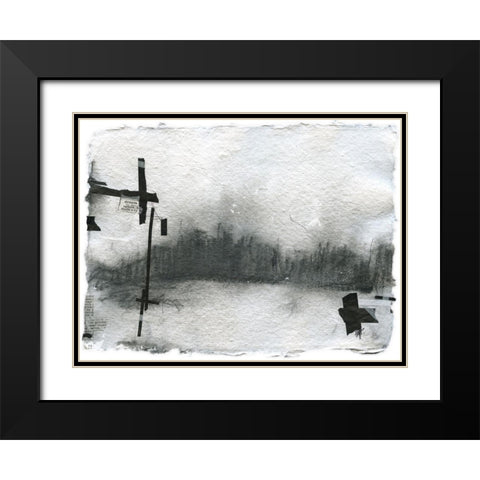 Pilgrimage I Black Modern Wood Framed Art Print with Double Matting by Blixt, Ingrid