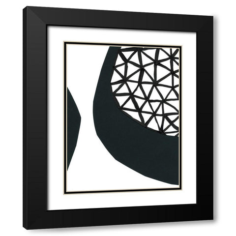 Echos of Memphis I Black Modern Wood Framed Art Print with Double Matting by Stramel, Renee W.