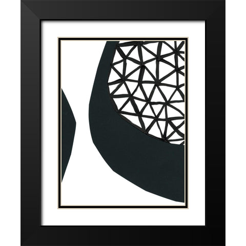 Echos of Memphis I Black Modern Wood Framed Art Print with Double Matting by Stramel, Renee W.