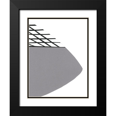 Echos of Memphis II Black Modern Wood Framed Art Print with Double Matting by Stramel, Renee W.