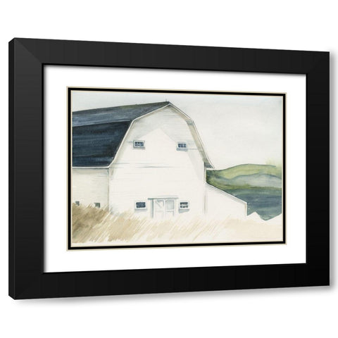 Watercolor Barn IV Black Modern Wood Framed Art Print with Double Matting by Parker, Jennifer Paxton