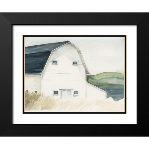 Watercolor Barn IV Black Modern Wood Framed Art Print with Double Matting by Parker, Jennifer Paxton