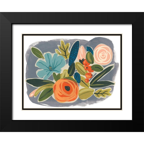 Bright Botany I Black Modern Wood Framed Art Print with Double Matting by Vess, June Erica