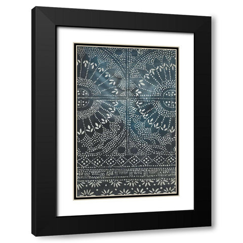 Indigo Journey I Black Modern Wood Framed Art Print with Double Matting by Zarris, Chariklia