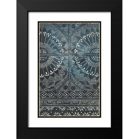 Indigo Journey I Black Modern Wood Framed Art Print with Double Matting by Zarris, Chariklia