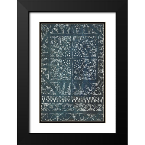 Indigo Journey II Black Modern Wood Framed Art Print with Double Matting by Zarris, Chariklia