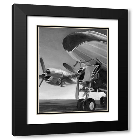 Aviation Icon II Black Modern Wood Framed Art Print with Double Matting by Harper, Ethan