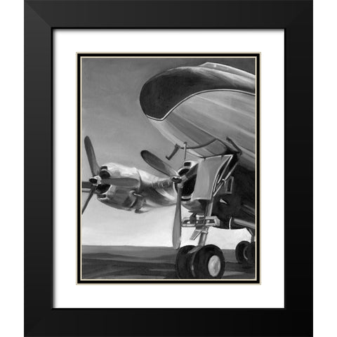 Aviation Icon II Black Modern Wood Framed Art Print with Double Matting by Harper, Ethan
