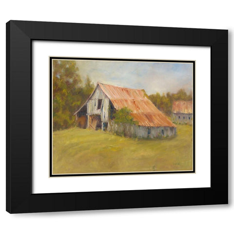 Tin Roof Black Modern Wood Framed Art Print with Double Matting by Wendling, Marilyn
