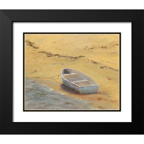 Summer Dory Black Modern Wood Framed Art Print with Double Matting by Wendling, Marilyn