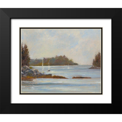 Safe Cove Black Modern Wood Framed Art Print with Double Matting by Wendling, Marilyn