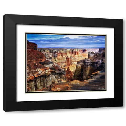 Valley Beauty III Black Modern Wood Framed Art Print with Double Matting by Drost, David