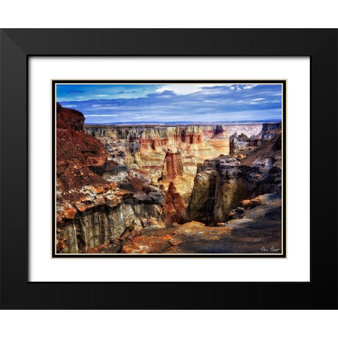 Valley Beauty III Black Modern Wood Framed Art Print with Double Matting by Drost, David