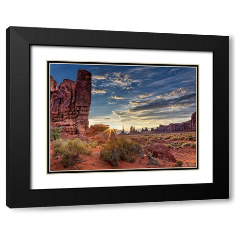 Valley Beauty IV Black Modern Wood Framed Art Print with Double Matting by Drost, David