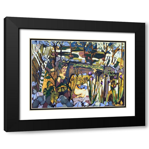 Urban Garden - June Black Modern Wood Framed Art Print with Double Matting by Ferrell, Erin McGee
