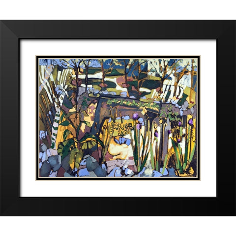 Urban Garden - June Black Modern Wood Framed Art Print with Double Matting by Ferrell, Erin McGee