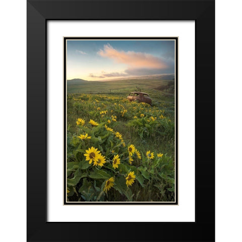 Forgotten Black Modern Wood Framed Art Print with Double Matting by Head, Danny