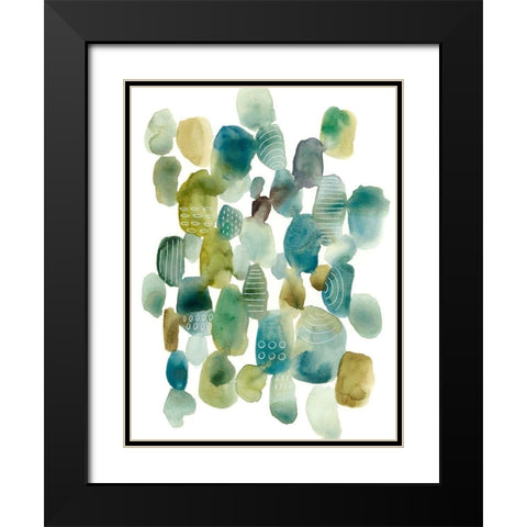 Skip Hop I Black Modern Wood Framed Art Print with Double Matting by Zarris, Chariklia