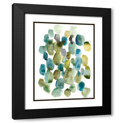 Skip Hop II Black Modern Wood Framed Art Print with Double Matting by Zarris, Chariklia