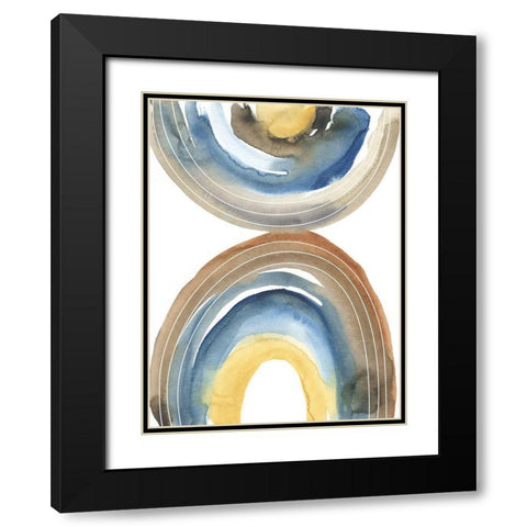 Cassini I Black Modern Wood Framed Art Print with Double Matting by Zarris, Chariklia