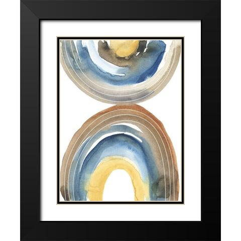 Cassini I Black Modern Wood Framed Art Print with Double Matting by Zarris, Chariklia