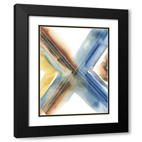 Cassini III Black Modern Wood Framed Art Print with Double Matting by Zarris, Chariklia