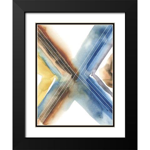 Cassini III Black Modern Wood Framed Art Print with Double Matting by Zarris, Chariklia