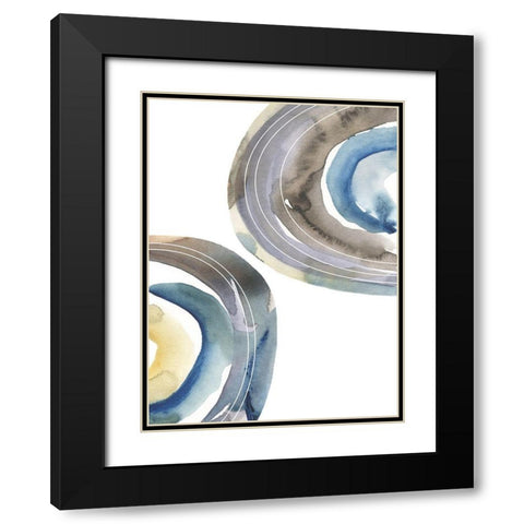 Cassini IV Black Modern Wood Framed Art Print with Double Matting by Zarris, Chariklia