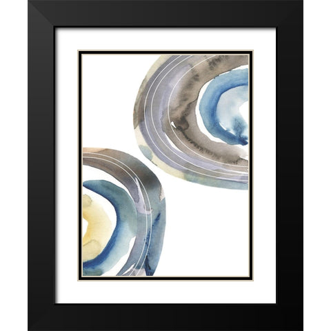 Cassini IV Black Modern Wood Framed Art Print with Double Matting by Zarris, Chariklia