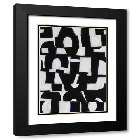 Native Gold II Black Modern Wood Framed Art Print with Double Matting by Delamater, Rob