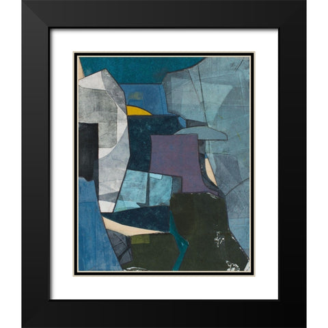 Journeymans Papers V Black Modern Wood Framed Art Print with Double Matting by Delamater, Rob