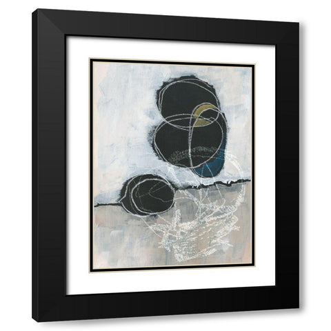 Primary Orbs I Black Modern Wood Framed Art Print with Double Matting by Parker, Jennifer Paxton