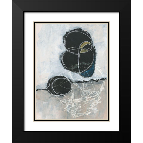 Primary Orbs I Black Modern Wood Framed Art Print with Double Matting by Parker, Jennifer Paxton