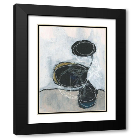 Primary Orbs II Black Modern Wood Framed Art Print with Double Matting by Parker, Jennifer Paxton