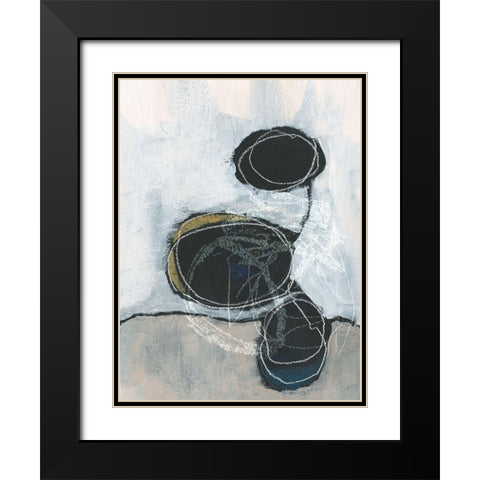 Primary Orbs II Black Modern Wood Framed Art Print with Double Matting by Parker, Jennifer Paxton