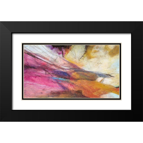 Expression Abstracta II Black Modern Wood Framed Art Print with Double Matting by Villarreal, Gabriela