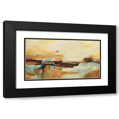 Causal II Black Modern Wood Framed Art Print with Double Matting by Villarreal, Gabriela