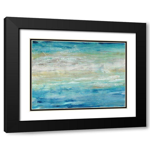Wave Length II Black Modern Wood Framed Art Print with Double Matting by OToole, Tim