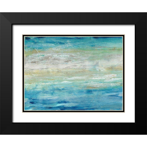 Wave Length II Black Modern Wood Framed Art Print with Double Matting by OToole, Tim