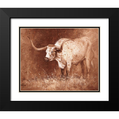 Sienna Speculation Black Modern Wood Framed Art Print with Double Matting by Sorenson, Jack