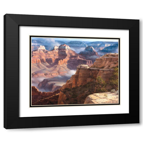 Rock of Ages Black Modern Wood Framed Art Print with Double Matting by Sorenson, Jack