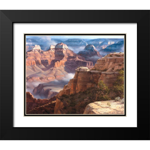 Rock of Ages Black Modern Wood Framed Art Print with Double Matting by Sorenson, Jack